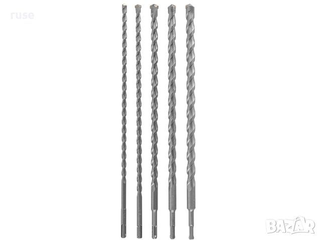 НОВО! Ударни свредла за перфоратор 5 броя Parkside зидария, камък, тухла, SDS-plus, 450mm, снимка 4 - Перфоратори - 41940143