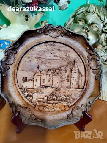 Колекционерски чинии за окачване- Винтидж дърворезба., снимка 4 - Колекции - 48816420