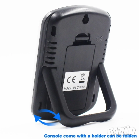 LCD безжичен термометър за измерване на вътрешна и външна температура, снимка 4 - Други стоки за дома - 52360773