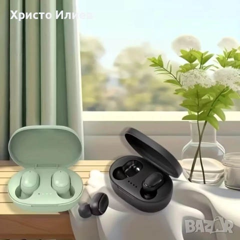 Безжични Bluetooth слушалки с LED дисплей за IOS Android Черни Зелени, снимка 2 - Безжични слушалки - 51577954