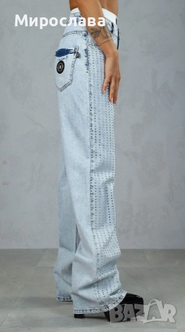 Чисто нови дънки Pause jeans, с етикет, L размер, снимка 6 - Дънки - 53781769