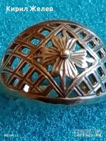 Красив ажурен сребърен пръстен орнаментиран майсторска ръчна изработка 40203, снимка 6 - Пръстени - 52847009