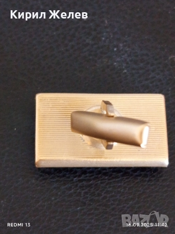 Винтидж позлатени ръкавели ботанели СССР редки перфектно състояние за КОЛЕКЦИЯ 51329, снимка 5 - Колекции - 51730511