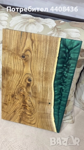 Дъска със епоксидна смола , снимка 2 - Прибори за хранене, готвене и сервиране - 51947023