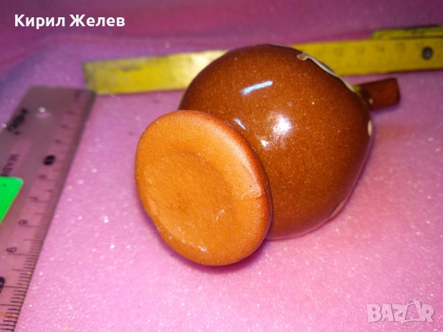 КЕРАМИЧНО БЪРДУЧЕ СВИРКА РЪЧНА МАЙСТОРСКА ИЗРАБОТКА ТРАДИЦИОНЕН ЕТНО СУВЕНИР ГЛЕДЖОСАНА ГЛИНА 42932, снимка 9 - Декорация за дома - 44297563