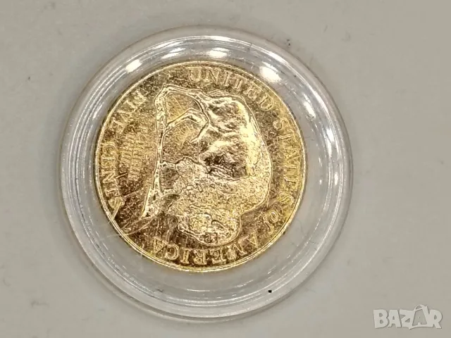 5 US CENT златна вана, снимка 2 - Нумизматика и бонистика - 13307266