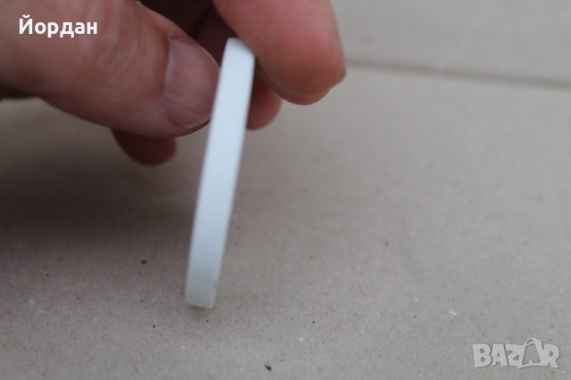 Немски порцеланов плакет 50 мм-маркиран Майсен, снимка 5 - Антикварни и старинни предмети - 38927369