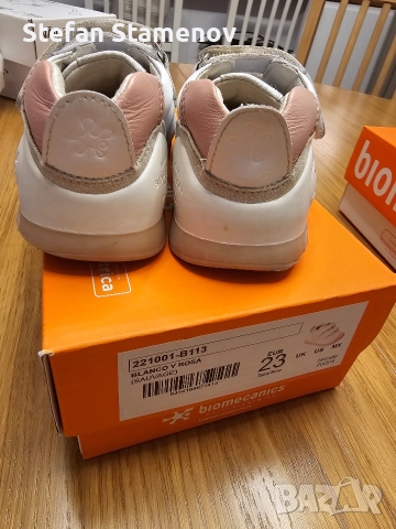 Детски маратонки за прохождане Biomecanics Sporco 23 номер, снимка 5 - Детски маратонки - 52860404
