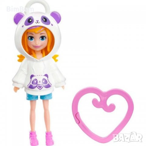 Кукла Polly Pocket - Панда с щипка във формата на сърце / Mattel, снимка 2 - Кукли - 40165857
