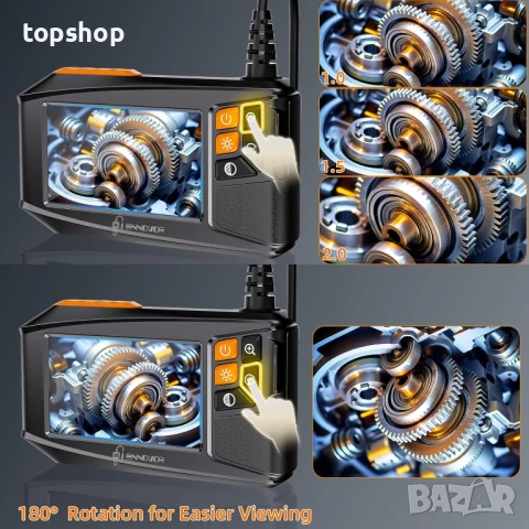 Ендоскопска камера със светлина, бороскоп Ennovor 1920 HD с 4.3" LCD екран, водоустойчива IP67 10м , снимка 5 - Друга електроника - 50694313