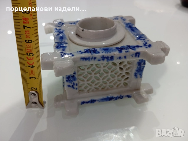 Порцеланов стар свещник , снимка 10 - Декорация за дома - 52678319