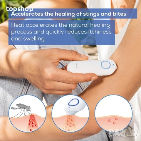 Чисто нов запечатан Beurer BR60 Инструмент за лечение на ухапвания от насекоми, бял  Линк https://ww, снимка 2 - Други - 52372127