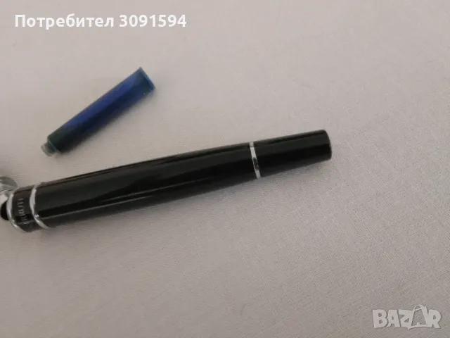   Писалка черутти черно и хром  CERRUTI 1881  , снимка 3 - Антикварни и старинни предмети - 49639721