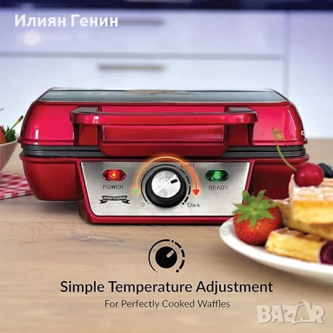 Уред за приготвяне на белгийски гофрети, снимка 9 - Гофретници - 52184010