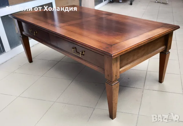Холна маса от масив с чекмеджета, снимка 4 - Маси - 55976233