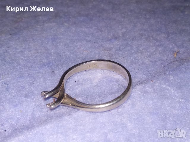 НЕЖЕН СРЕБЪРЕН ПРЪСТЕН ТИП ГОДЕЖЕН СРЕБРО 925 с ГНЕЗДО За ВГРАЖДАНЕ на СКЪПОЦЕНЕН КАМЪК 25676, снимка 10 - Пръстени - 41336849