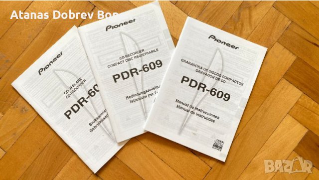 Pioneer- PDR-609 AUDIO Recorder CD-A speed 1:1, снимка 12 - Други - 44338914