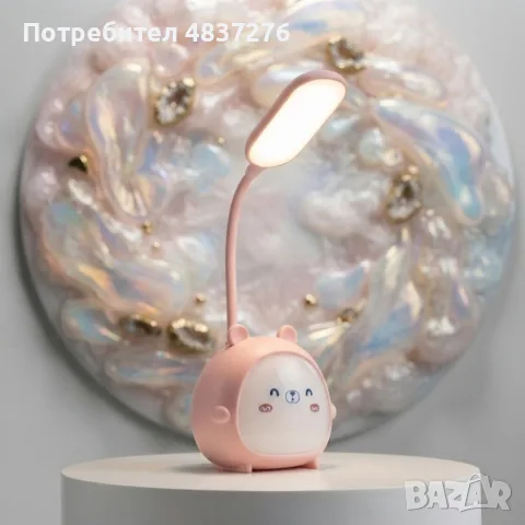 LED настолна детска лампа с зайче с 3 нива на яркост, снимка 2 - Лед осветление - 55775889