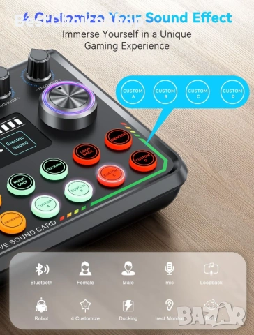 Комплект за подкаст Sinwe Студиен миксер с кондензаторен микрофон, Plug & Play, за компютър и смартф, снимка 9 - Микрофони - 53625078