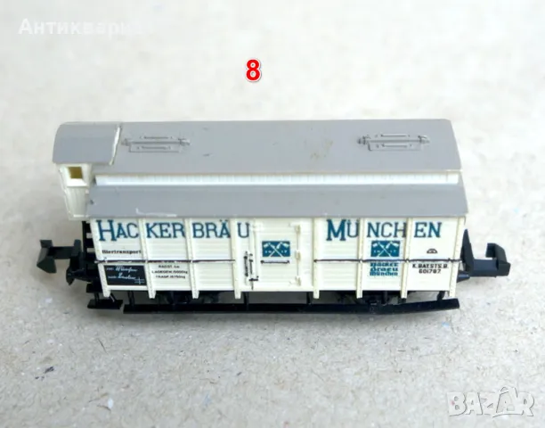Товарни и пътнически вагони N (1:160) - от 5 до 8, снимка 16 - Колекции - 49361870
