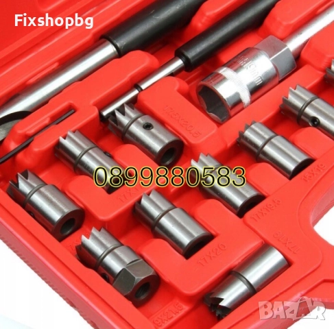 Комплект фрези за почистване леглата на дюзи 17 части, снимка 2 - Други инструменти - 51563536