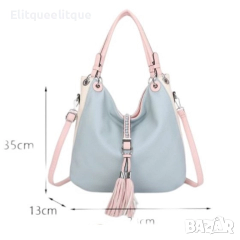 Дамска чанта тип торба от еко кожа, различни цветове, снимка 6 - Чанти - 52242695