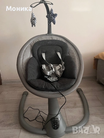 CANGAROO Електрическа люлка - шезлонг CLOUD СИВ