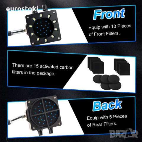 Treedix Абсорбатор за отстраняване на дим от спойка, екстрактор за дим от спойка с регулируема скор, снимка 7 - Други инструменти - 51091932