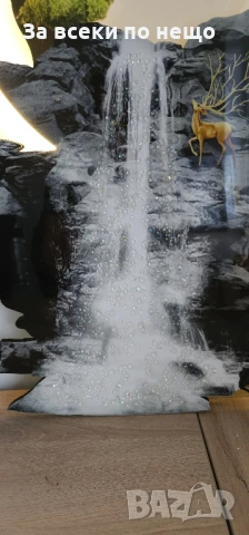 Луксозна LED стенна декорация – 3D модерна стенопис с пейзаж от кристален акрил, снимка 2 - Картини - 48810913