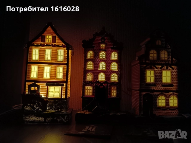 Нови LED светещи Къщи за изграждане на Коледни селца., снимка 5 - Ракли - 51007657
