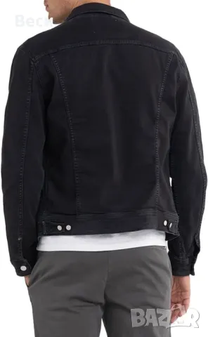 REPLAY Мъжко Дънково Яке размер S, снимка 2 - Якета - 49877484