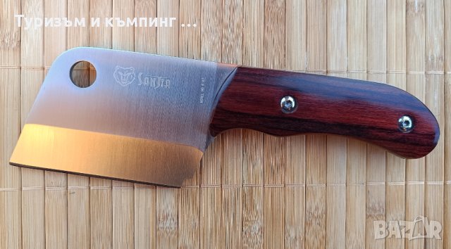 Малък сатър /нож / за кълцане, рязане и сечене SANJIA , снимка 5 - Ножове - 9292061