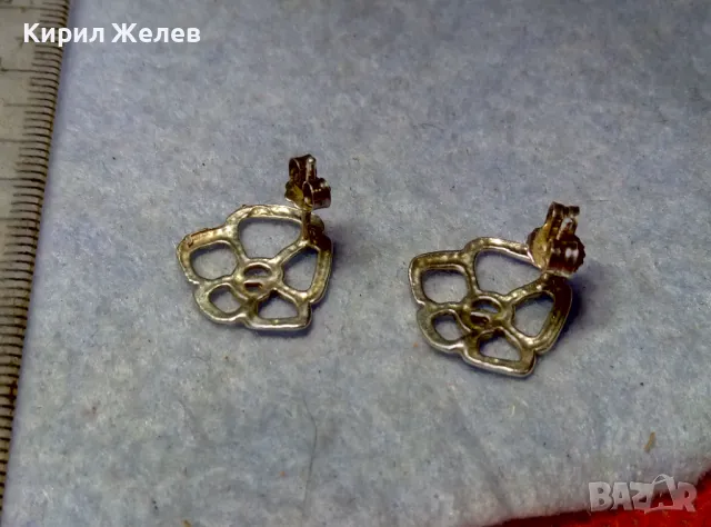 АЖУРНИ ФЛОРАЛНИ СРЕБЪРНИ ОБЕЦИ СРЕБРО 925 РЪЧНА ХУДОЖЕСТВЕНА ИЗРАБОТКА 39239, снимка 9 - Обеци - 49682873