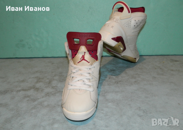 кецове Nike Air Jordan 6 Retro Maroon (2015)  номер 40,5 - 41 , снимка 8 - Кецове - 36333895