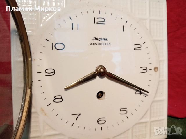Германски стенен часовник Dugena, снимка 6 - Стенни часовници - 52129660
