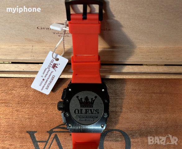  Луксозен Мъжки Часовник OLEVS , снимка 3 - Мъжки - 53434342