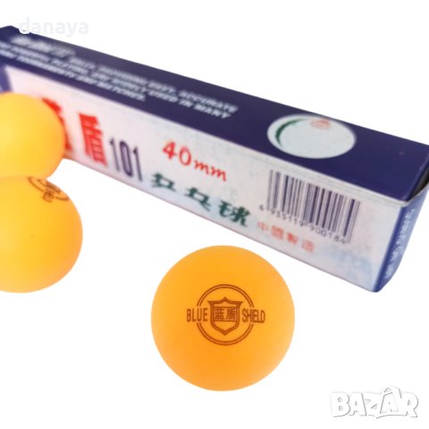 3255 Комплект топчета за тенис на маса Blue Shield, 40mm, 6 броя, снимка 2 - Тенис - 41285837