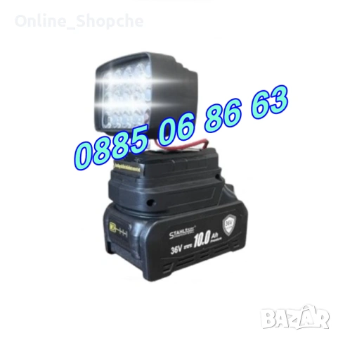 Комплект 5 в 1 перфоратор, винтоверт, гайковерт, ъглошлайф и LED лампа, снимка 4 - Други инструменти - 53262216