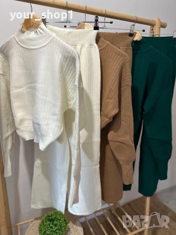 Дамски сет екип финно машинно плетиво , снимка 2 - Спортни екипи - 52154998