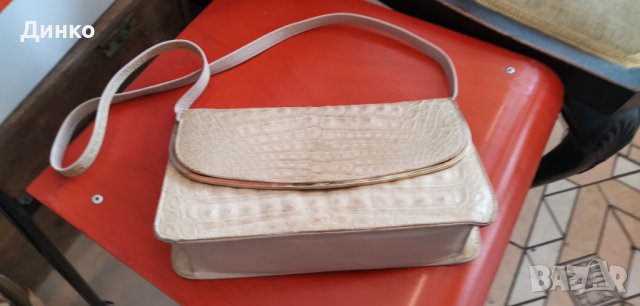 Луксозна дамска чанта от истинска крокодилска кожа винтидж., снимка 10 - Чанти - 39802098