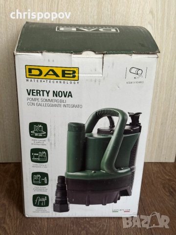 Потопяема дренажна помпа DAB VERTY NOVA 400 M