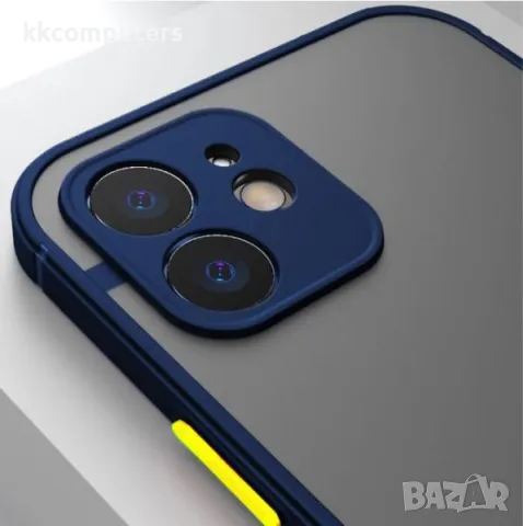 Калъф силикон Cam Guard Мат /синя рамка/ за Realme C53 Баркод : 3129663, снимка 2 - Калъфи, кейсове - 49141903