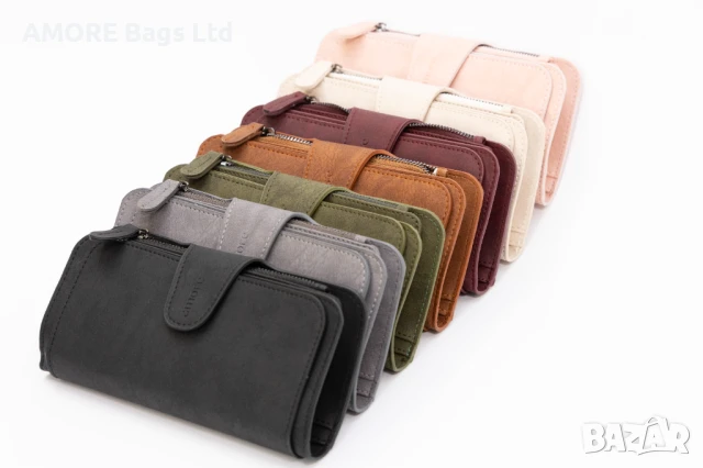 Дамски портфейл AMORE Clara в седем цвята