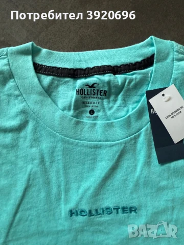 Мъжка тениска Hollister, снимка 3 - Тениски - 50681927