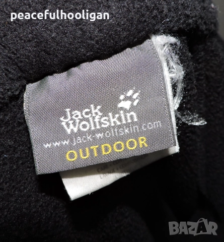 Jack Wolfskin Nanuk -мъжко черно поларено горнище за туризъм и планина с цип размер XL , снимка 13 - Якета - 52430456