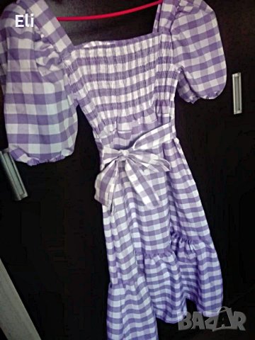 Лилава кукленска рокля, снимка 3 - Рокли - 14241024