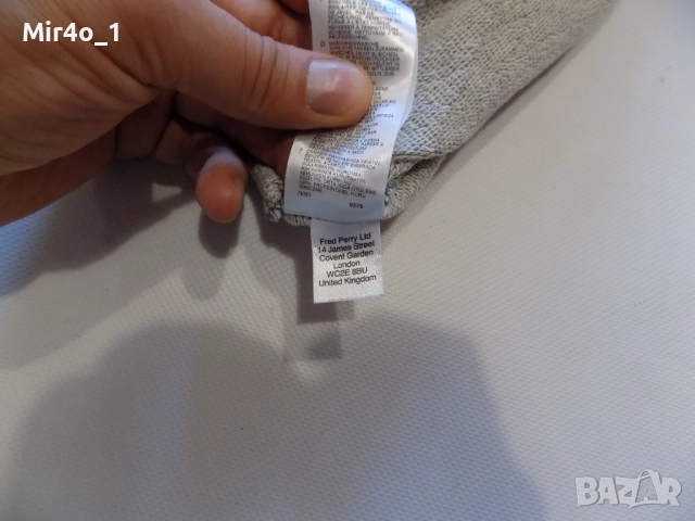 блуза fred perry фанела суичър худи горнище суичър яке елек мъжка оригинална футболна L, снимка 6 - Спортни дрехи, екипи - 52654999