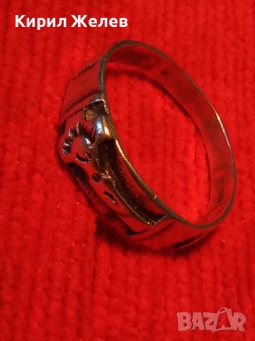 СРЕБЪРЕН КРЪСТООБРАЗЕН ПРЪСТЕН СРЕБРО 925 МАЙСТОРСКА ОРИГИНАЛНА БИЖУТЕРИЙНА ИЗРАБОТКА 22692, снимка 16 - Пръстени - 33133681