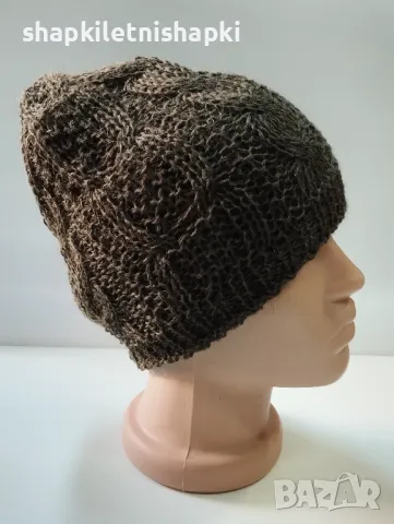 Дамска плетена шапка - 57, снимка 2 - Шапки - 45667220