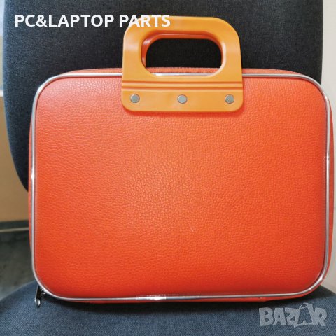 Стилна чанта за лаптоп/документи оранжев 35x26cm, снимка 1 - Чанти - 42201675